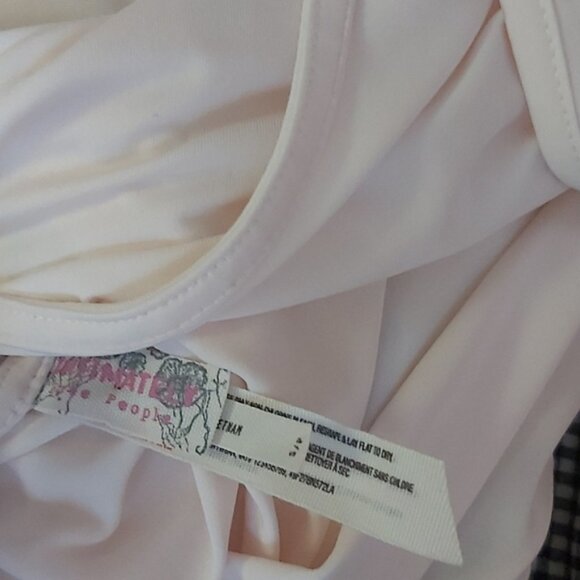 Free People True Slinky Lace Body Con Midi Dress slip dress in Ivory Size small - Picture 6 of 7